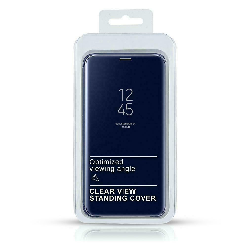 Pokrowiec clear view cover niebieski Samsung Galaxy Note 10 / 4