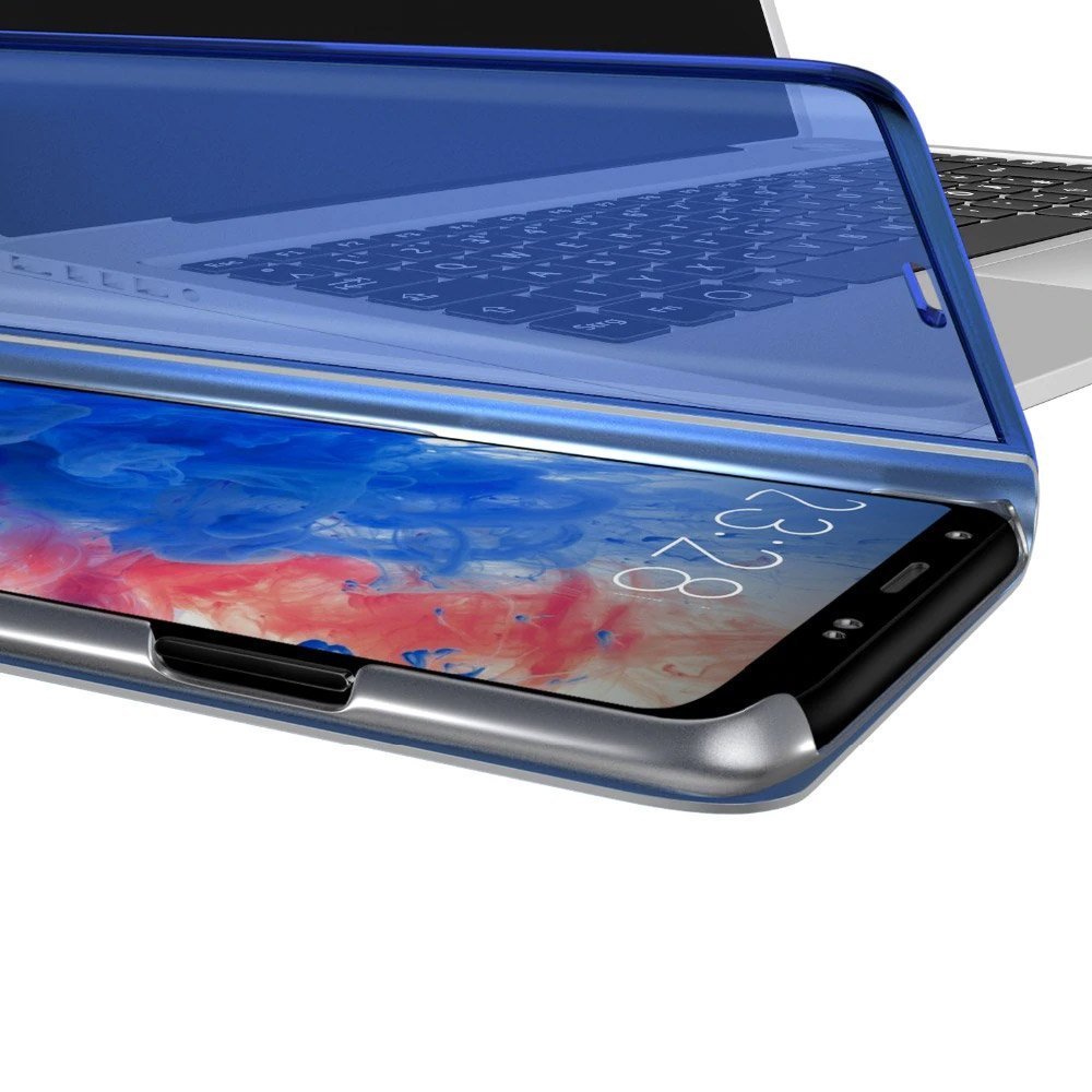 Etui zamykane z klapką Clear View Cover czarny Huawei P40 Lite / 7 Etui zamykane z klapką Clear View Cover czarny Huawei P40 Lite / 7