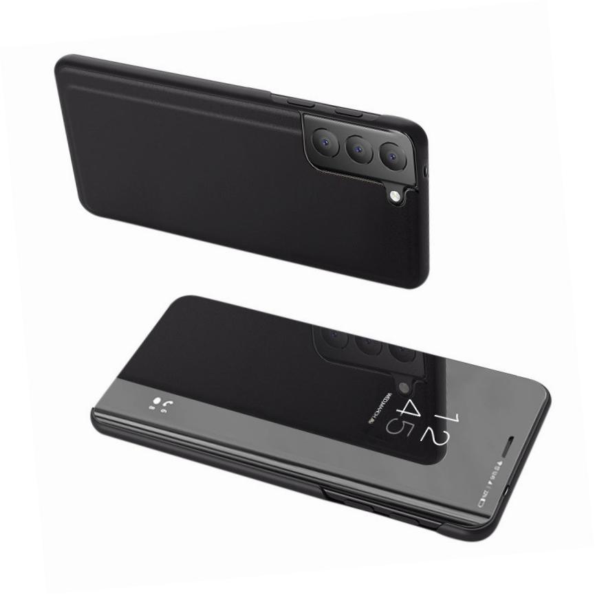 Etui zamykane z klapk Clear View Cover czarny LG K52