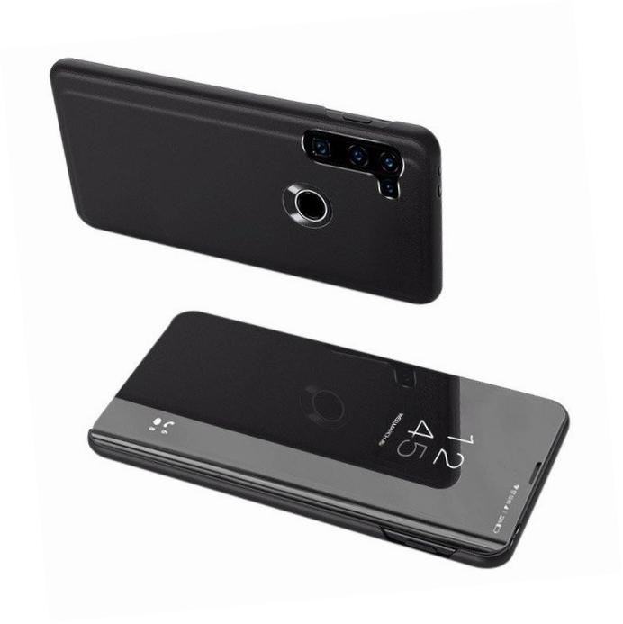 Etui zamykane z klapk� Clear View Cover czarny Motorola Moto G8 Power