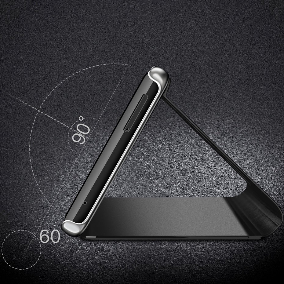 Etui zamykane z klapk Clear View Cover czarny Motorola Moto G9 Play / 9