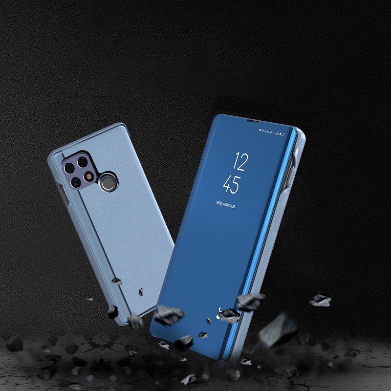 Etui zamykane z klapką Clear View Cover czarny Oppo A15S / 8 Etui zamykane z klapką Clear View Cover czarny Oppo A15S / 8