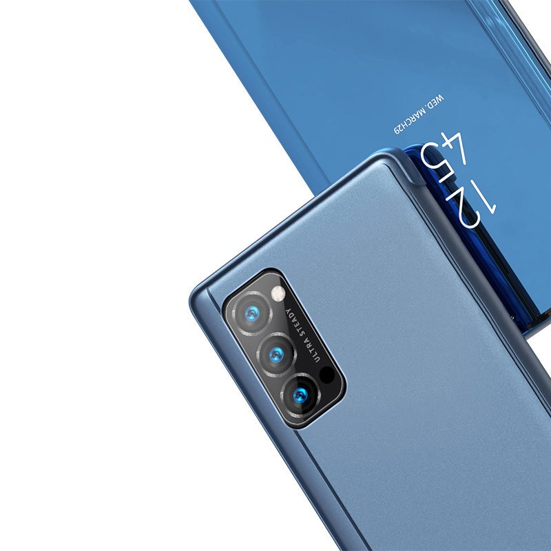 Etui zamykane z klapk� Clear View Cover czarny Oppo Reno 5 4G / 7