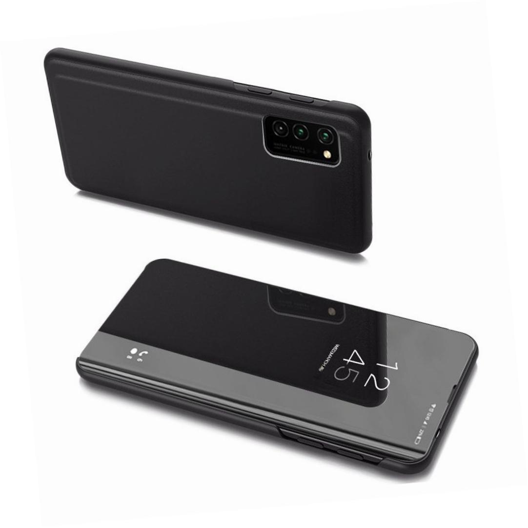 Etui zamykane z klapk� Clear View Cover czarny Samsung A32 5G