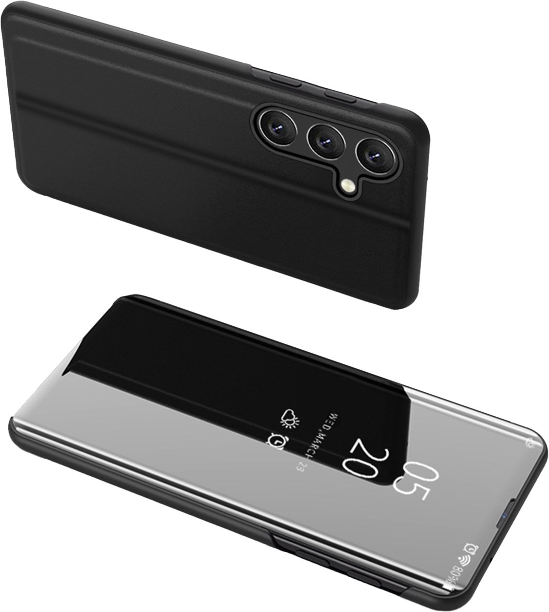 Pokrowiec Clear View czarny Samsung Galaxy A24 4G
