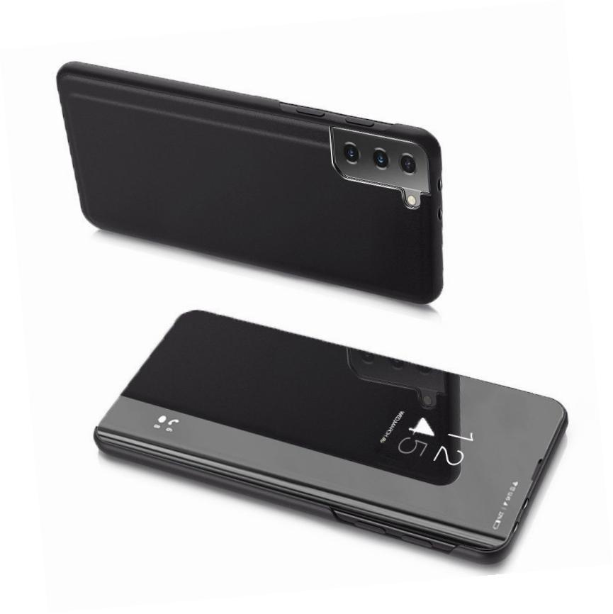 Etui zamykane z klapk� Clear View Cover czarny Samsung Galaxy S21 Ultra 5G