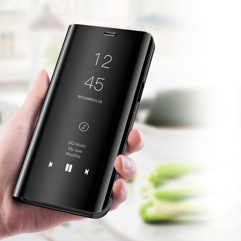 Etui zamykane z klapk� Clear View Cover czarny Xiaomi POCO X3 NFC / 10