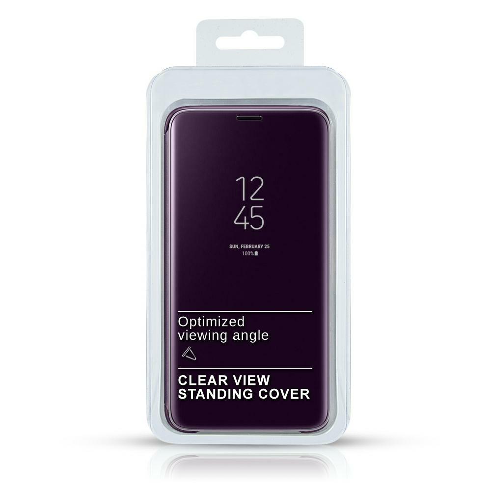 Pokrowiec Clear View fioletowy Samsung Galaxy A12 / 4