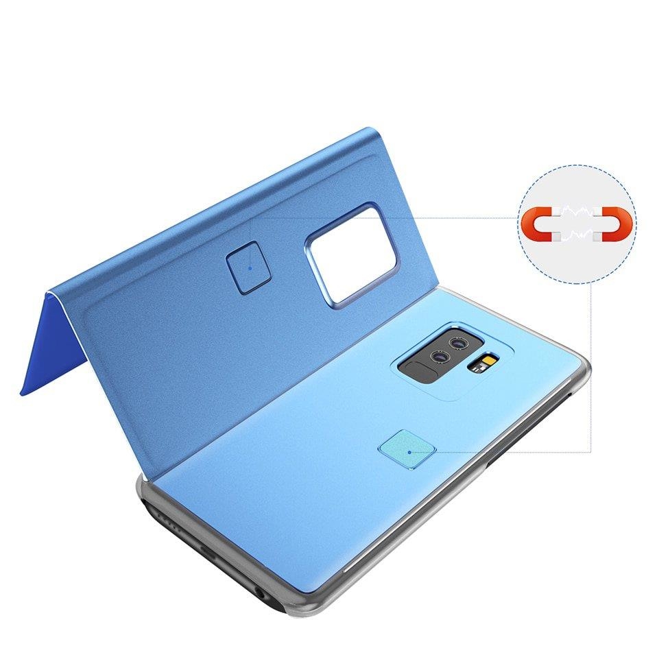 Etui zamykane z klapk Clear View Cover niebieski Huawei Mate 20 Lite / 4
