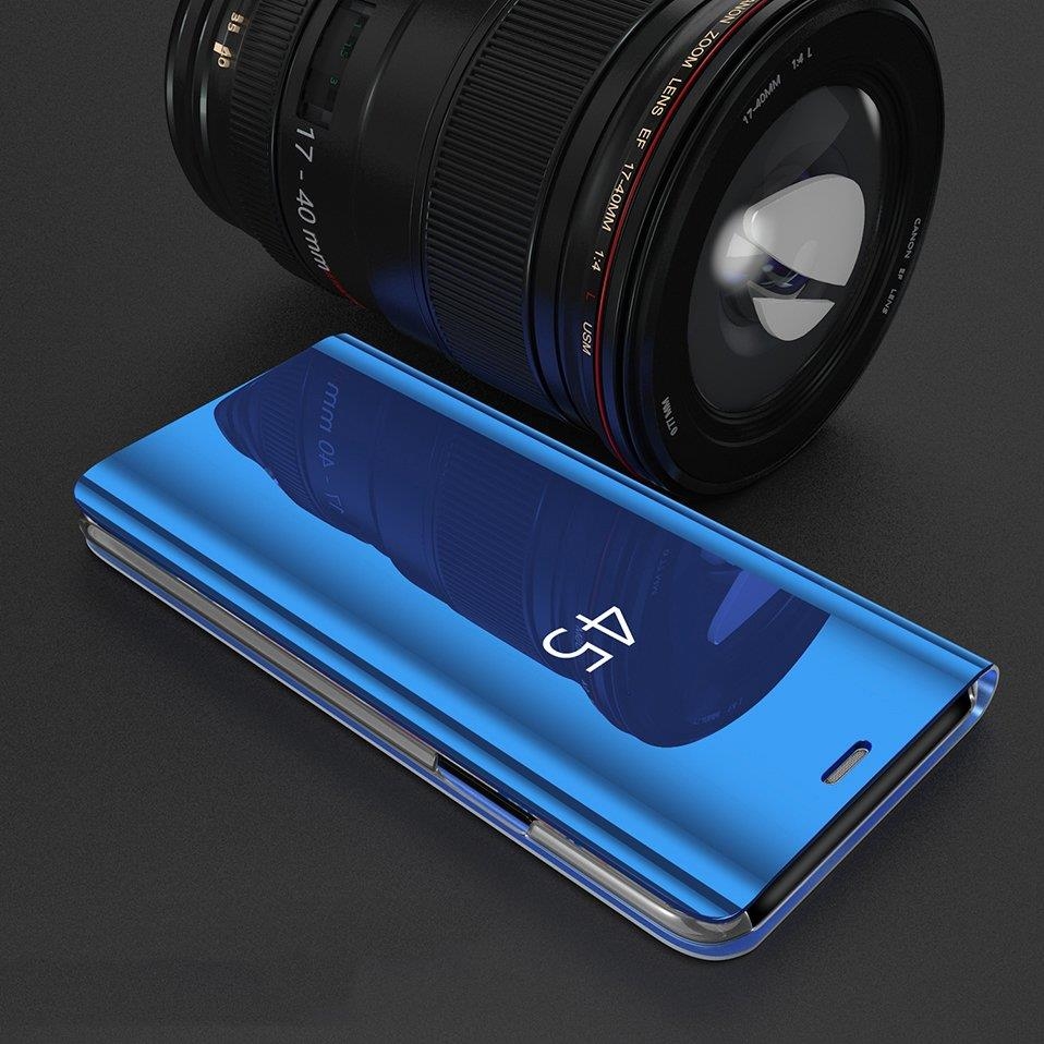 Etui zamykane z klapk Clear View Cover niebieski Huawei Mate 20 Lite / 6