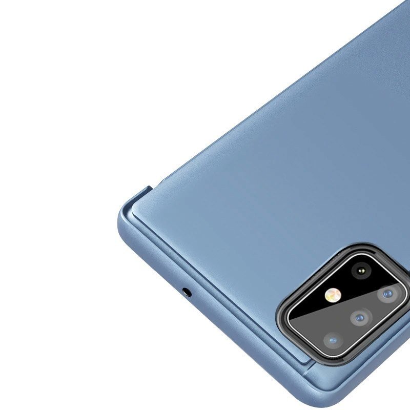 Etui zamykane z klapk Clear View Cover niebieski Huawei P40 Lite / 3