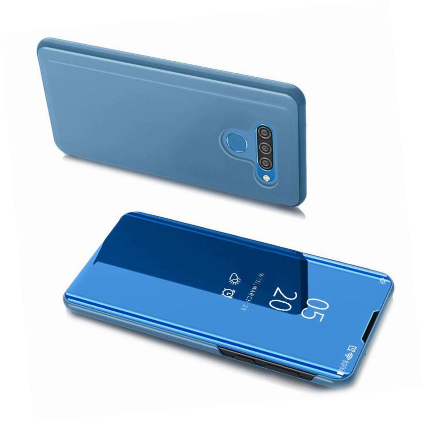 Etui zamykane z klapk Clear View Cover niebieski LG K41S