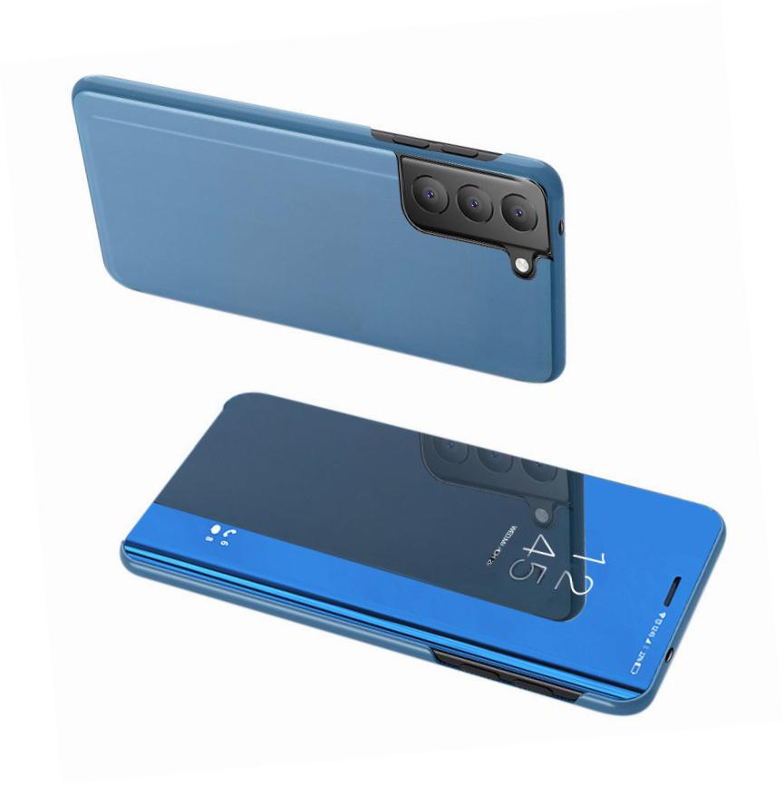 Etui zamykane z klapk Clear View Cover niebieski LG K52
