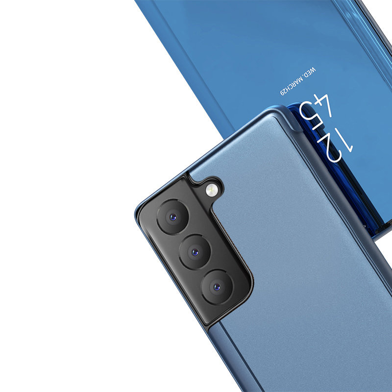 Etui zamykane z klapk Clear View Cover niebieski LG K52 / 6