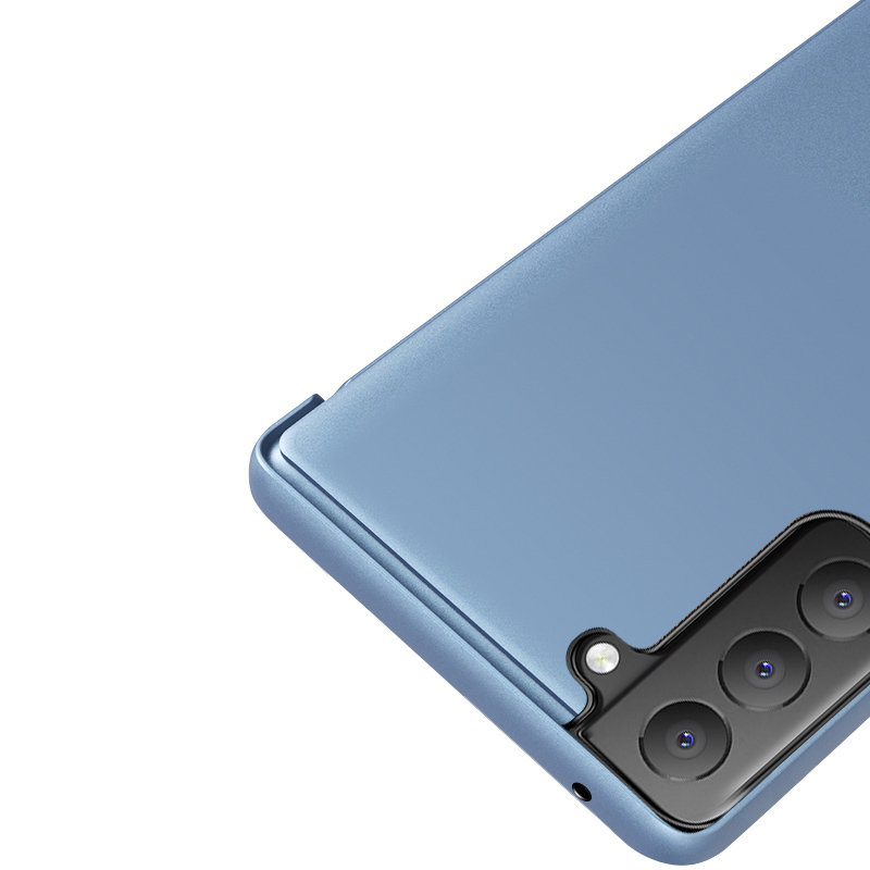 Etui zamykane z klapk Clear View Cover niebieski LG K52 / 9