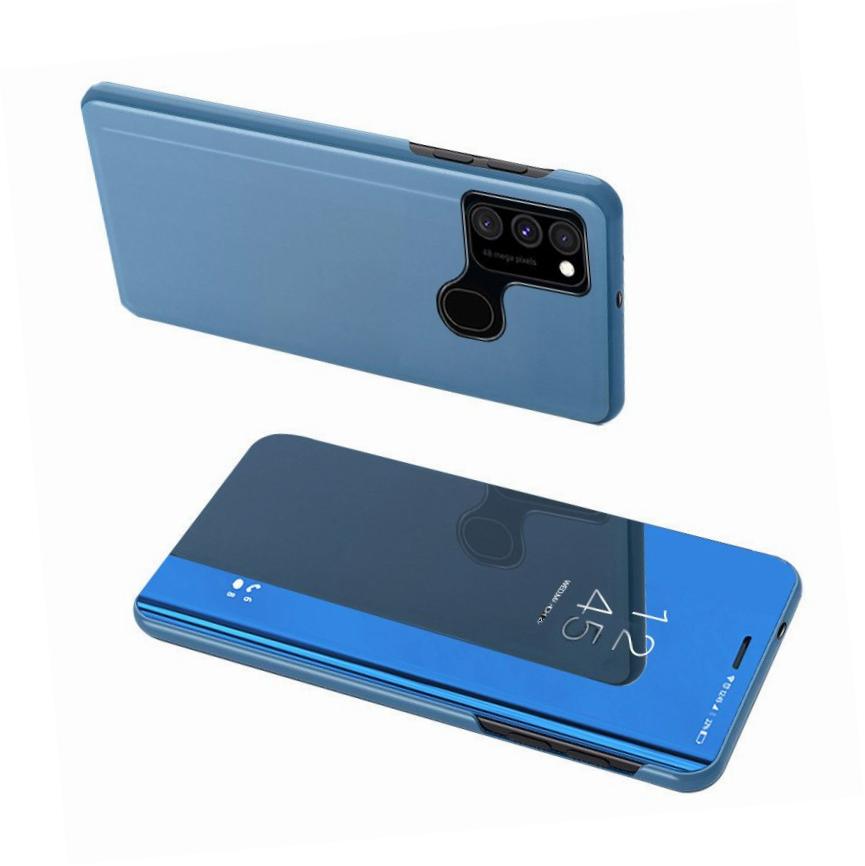 Etui zamykane z klapk Clear View Cover niebieski Samsung Galaxy A12