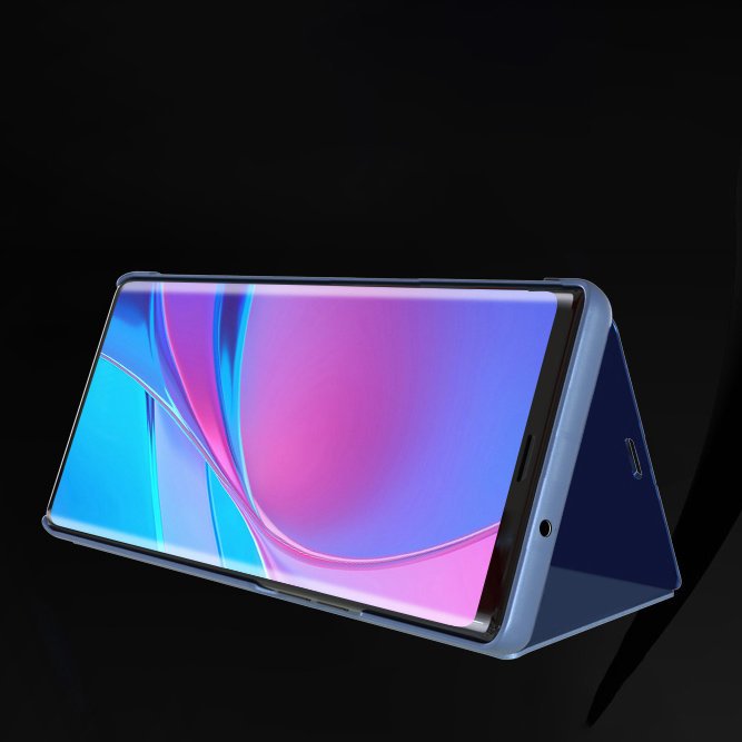 Etui zamykane z klapk Clear View Cover niebieski Samsung Galaxy A12 / 7
