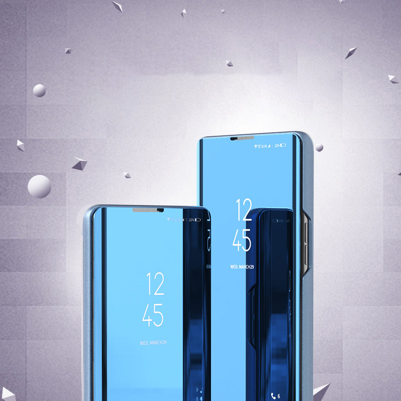 Etui zamykane z klapk Clear View Cover niebieski Samsung A22 4G / 3