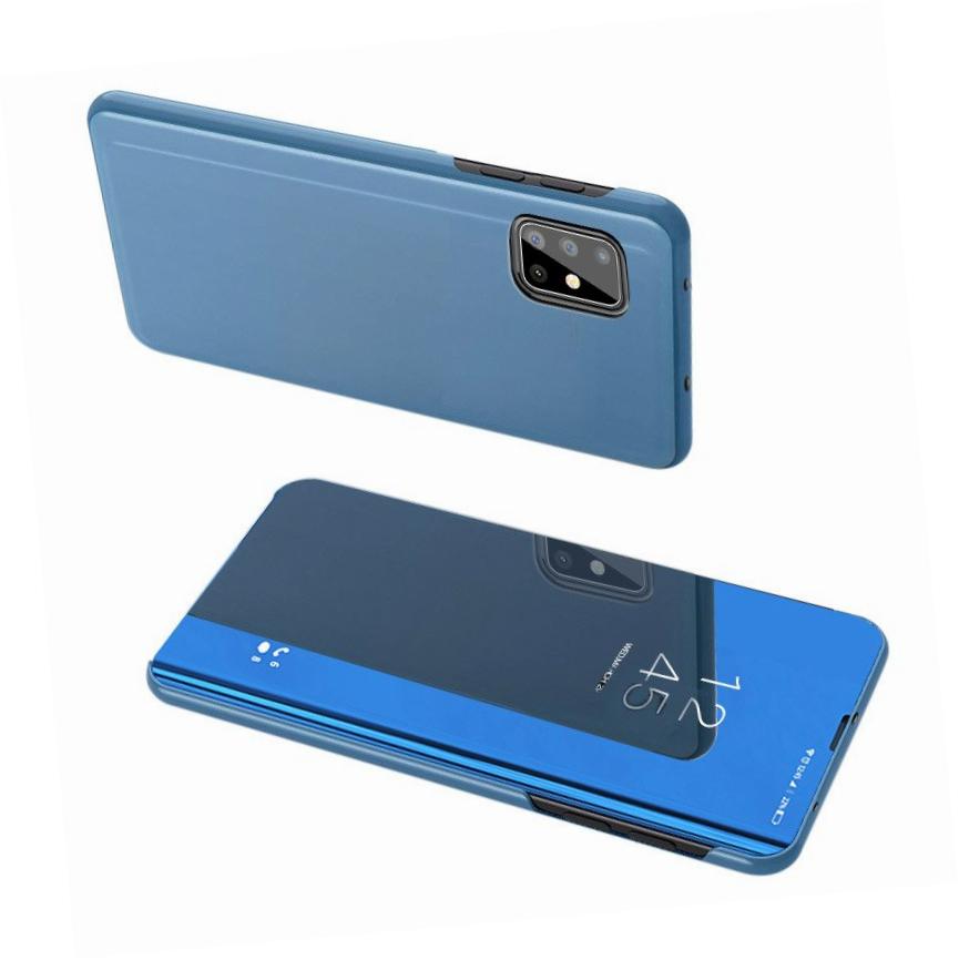 Etui zamykane z klapk Clear View Cover niebieski Samsung A31