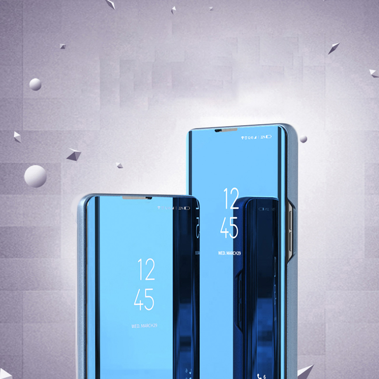 Pokrowiec Clear View niebieski Samsung Galaxy A24 4G / 3