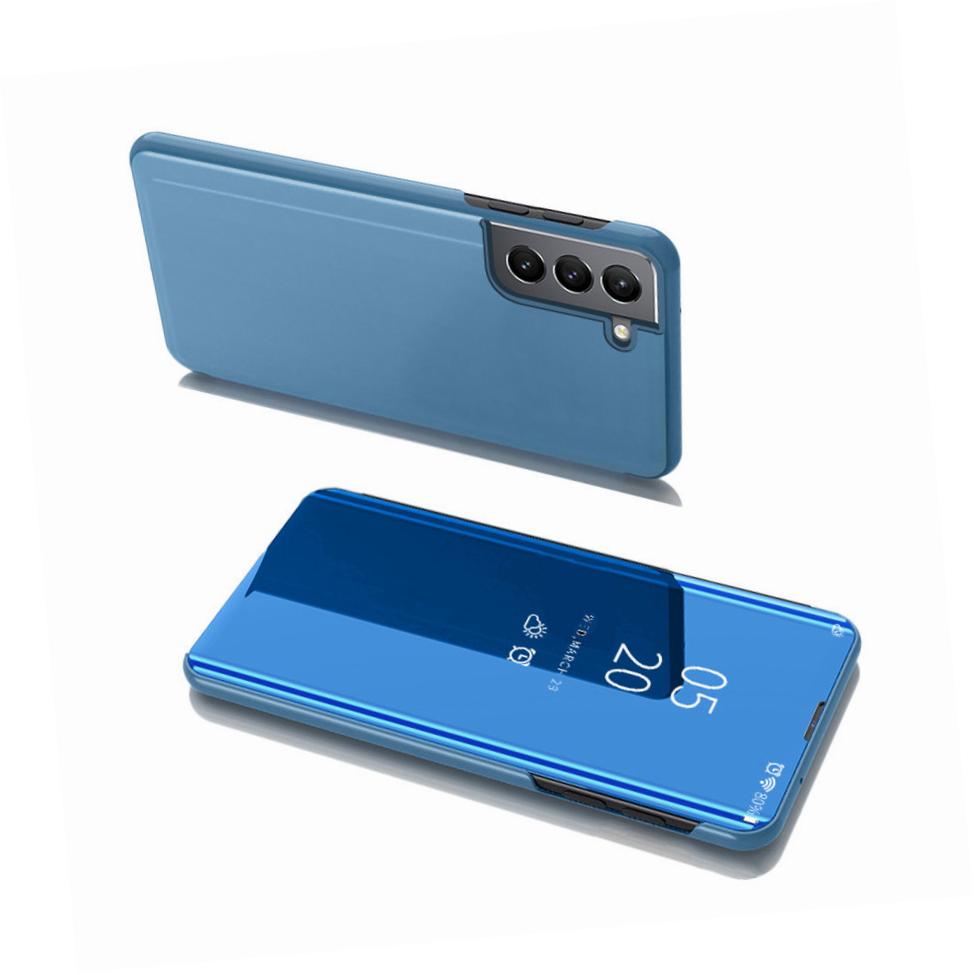 Etui zamykane z klapk� Clear View Cover niebieski Samsung Galaxy S22
