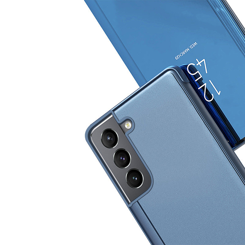 Etui zamykane z klapk Clear View Cover niebieski Samsung Galaxy S22 / 5
