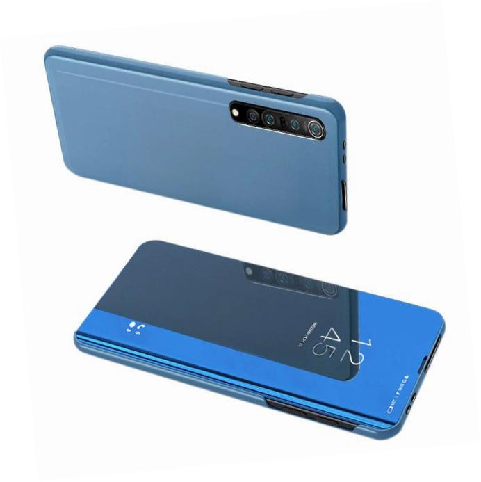 Etui zamykane z klapk� Clear View Cover niebieski Xiaomi Mi Note 10 Lite