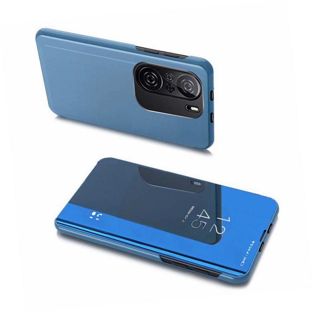 Etui zamykane z klapk� Clear View Cover niebieski Xiaomi POCO F3