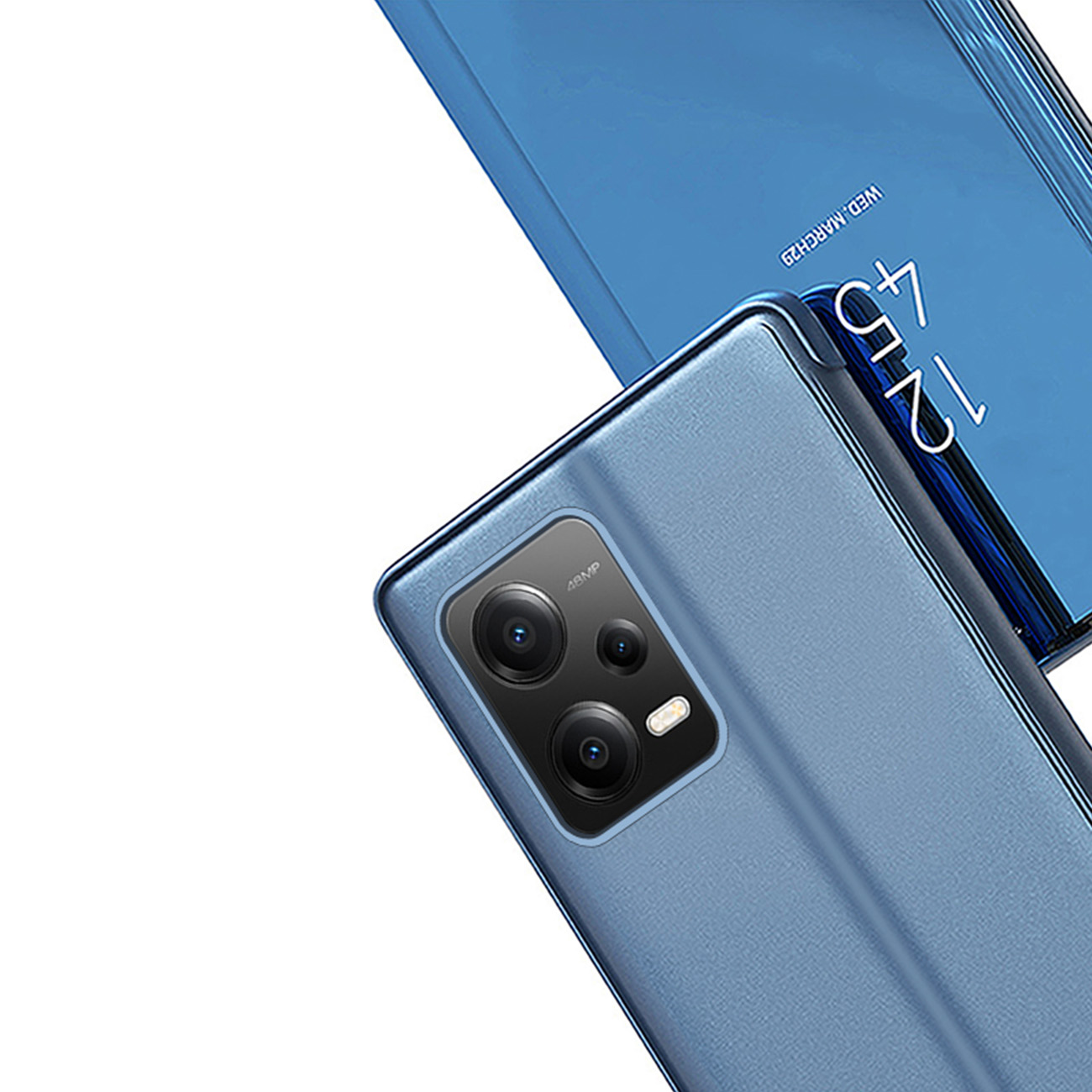 Pokrowiec Clear View niebieski Xiaomi Poco X5 5G / 6