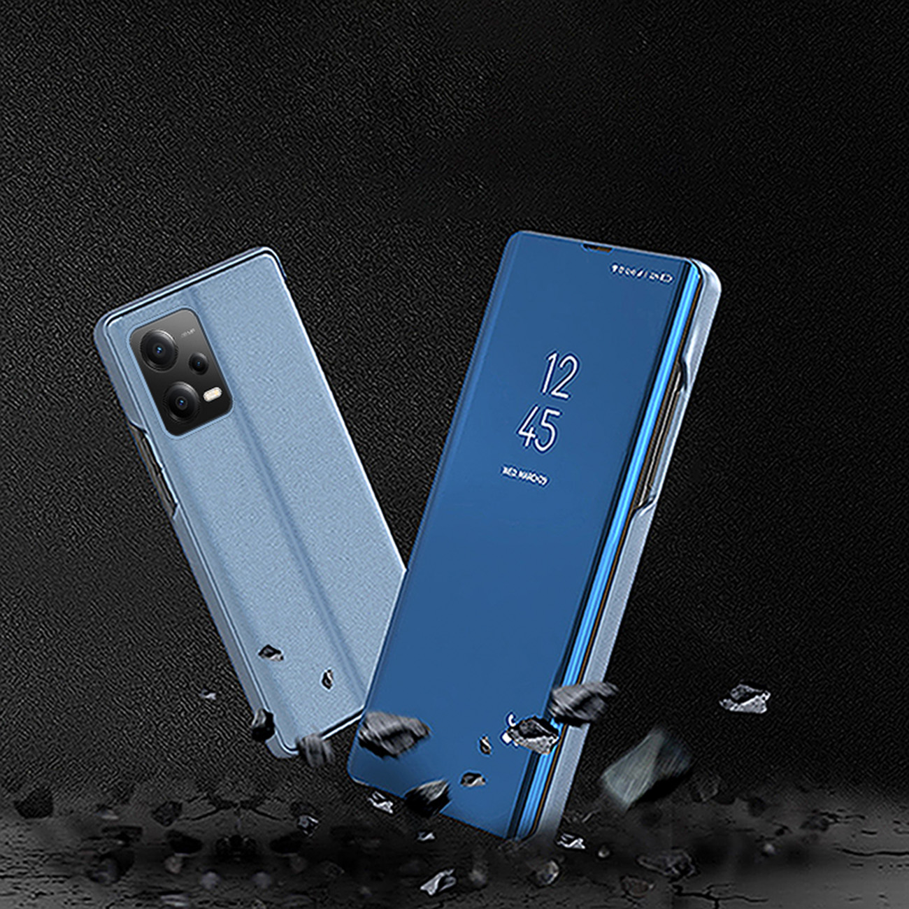 Pokrowiec Clear View niebieski Xiaomi Poco X5 Pro 5G / 8