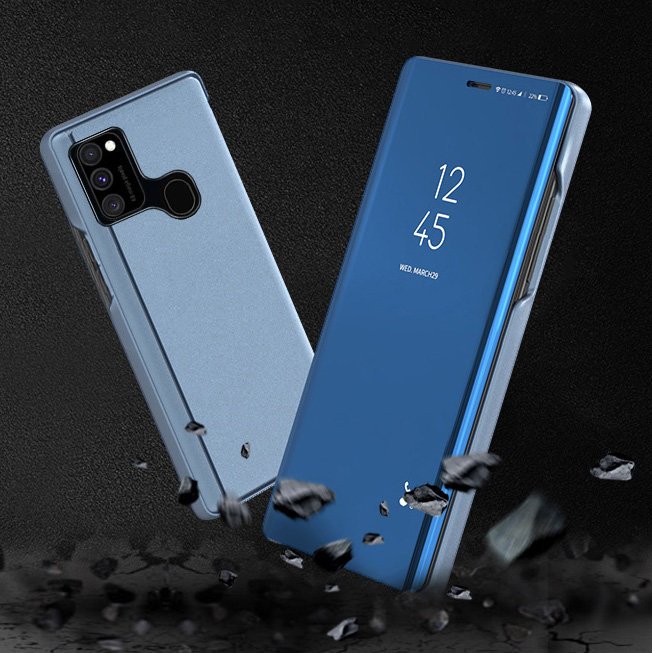 Etui zamykane z klapką Clear View Cover różowy Samsung Galaxy A12 / 3 Etui zamykane z klapką Clear View Cover różowy Samsung Galaxy A12 / 3