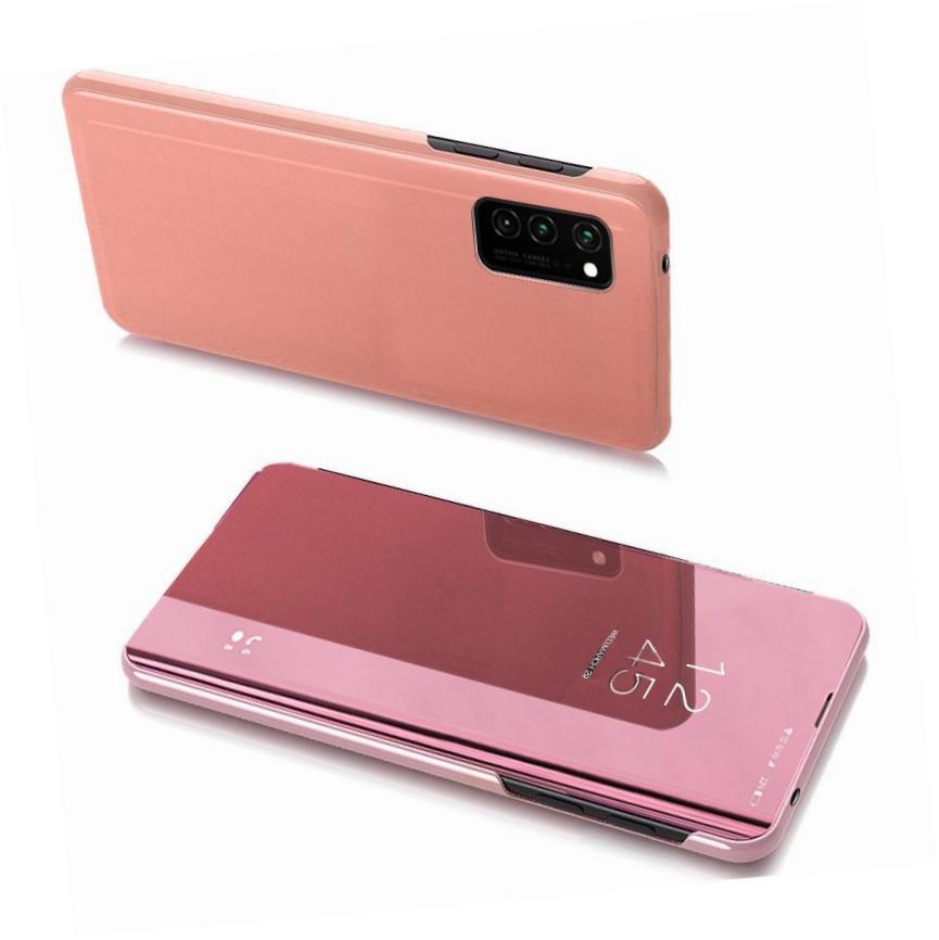 Etui zamykane z klapk� Clear View Cover r�owy Samsung A32 4G