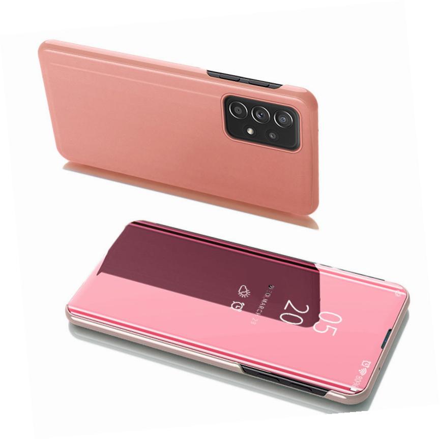 Etui zamykane z klapk� Clear View Cover r�owy Samsung Galaxy A53 5G
