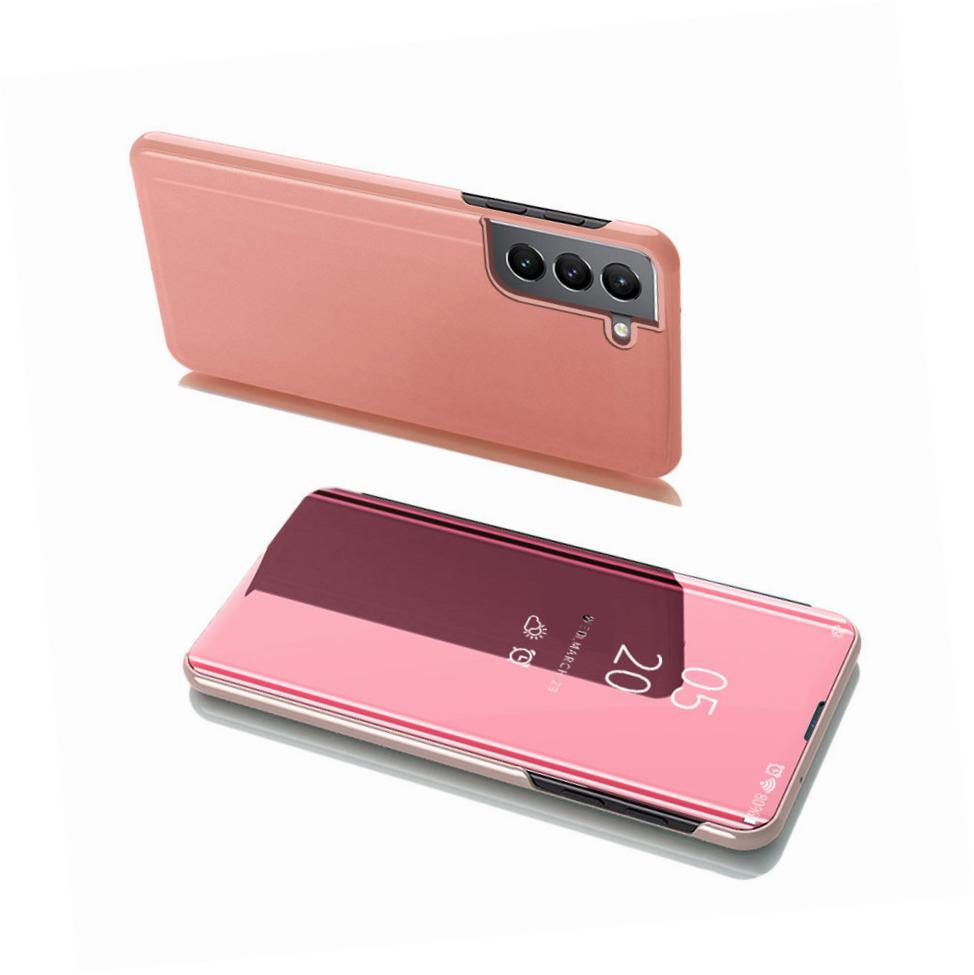 Etui zamykane z klapk� Clear View Cover r�owy Samsung Galaxy S22