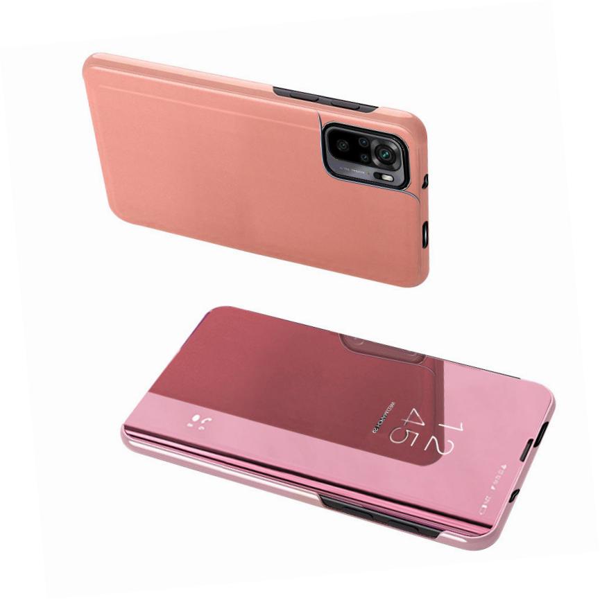 Etui zamykane z klapk� Clear View Cover r�owy Xiaomi POCO M3 Pro