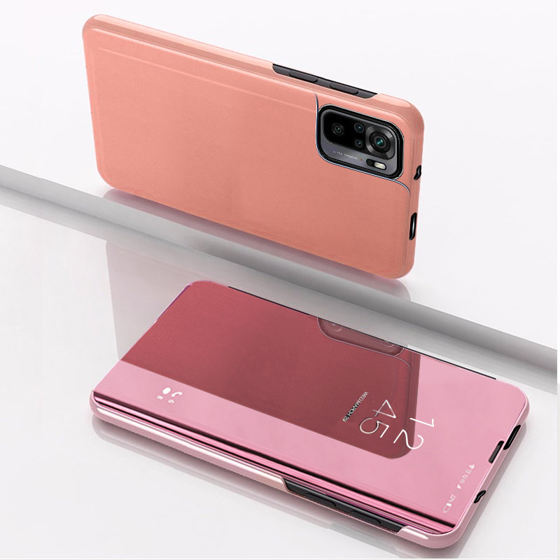 Etui zamykane z klapk� Clear View Cover r�owy Xiaomi POCO M3 Pro / 9