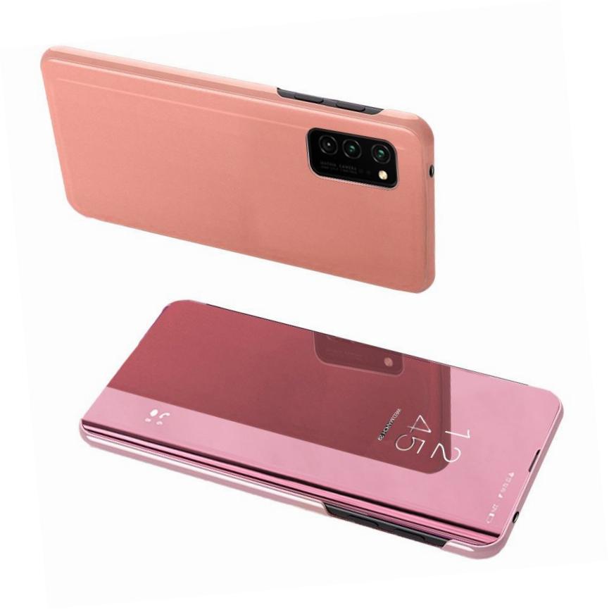 Etui zamykane z klapk� Clear View Cover r�owy Xiaomi Redmi Note 10