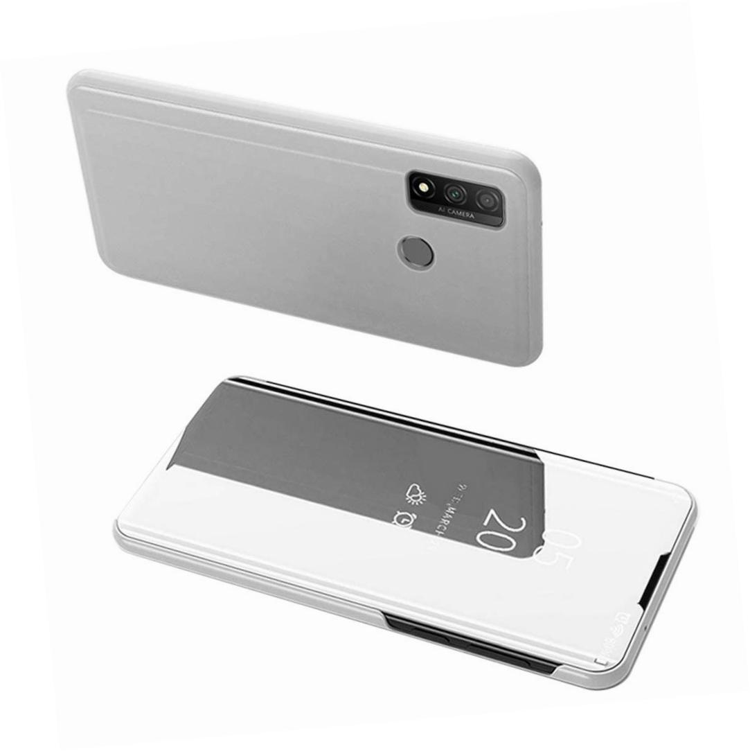 Etui zamykane z klapką Clear View Cover srebrny Huawei P Smart 2020 Etui zamykane z klapką Clear View Cover srebrny Huawei P Smart 2020
