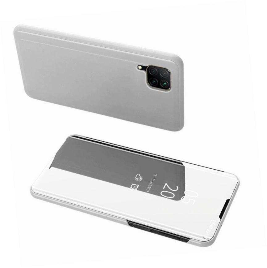 Etui zamykane z klapką Clear View Cover srebrny Huawei P40 Lite Etui zamykane z klapką Clear View Cover srebrny Huawei P40 Lite