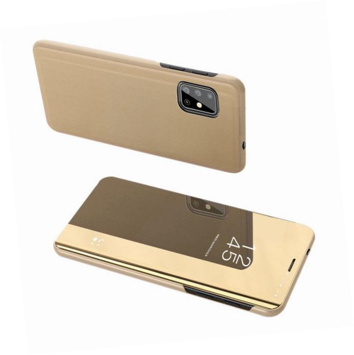Etui zamykane z klapk� Clear View Cover z�oty Samsung galaxy S20 Ultra