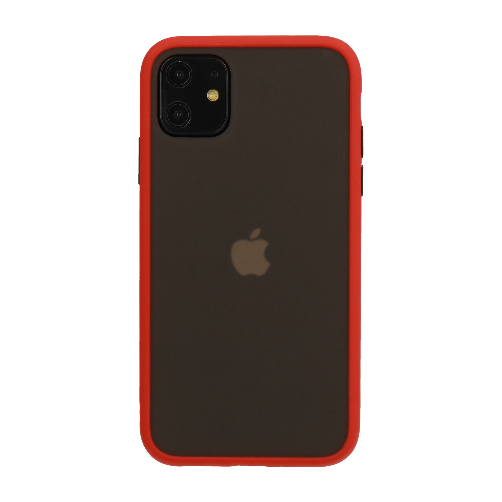 Pokrowiec Color Button czerwony Apple iPhone X / 6