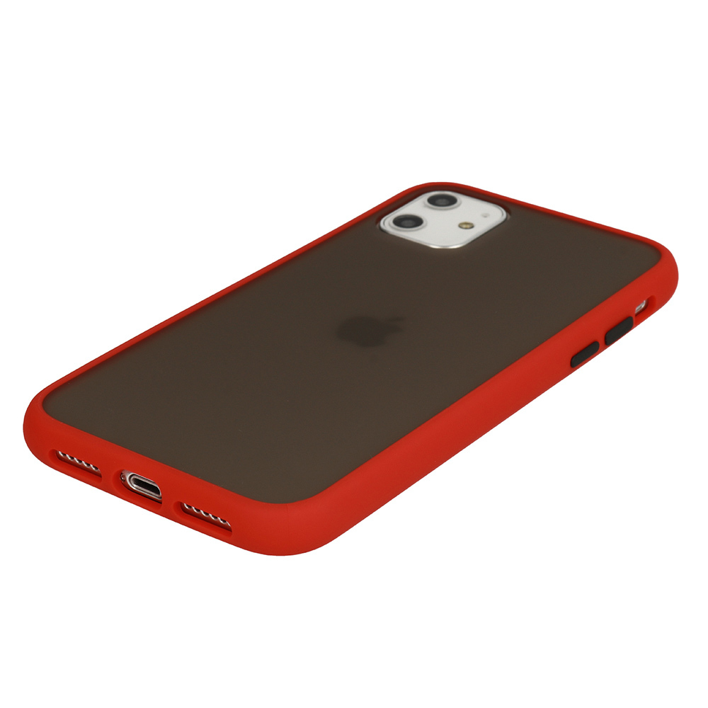 Pokrowiec Color Button czerwony Apple iPhone X / 9