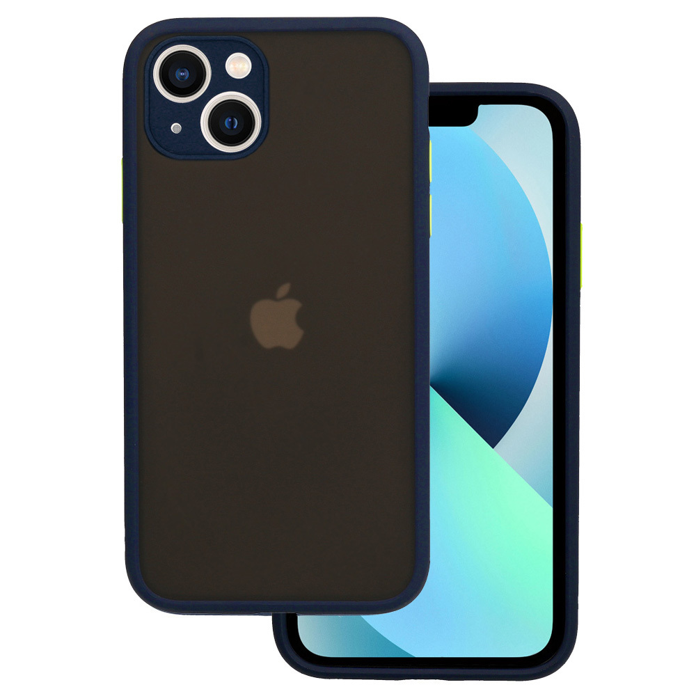 Pokrowiec Color Button granatowy Apple iPhone XR