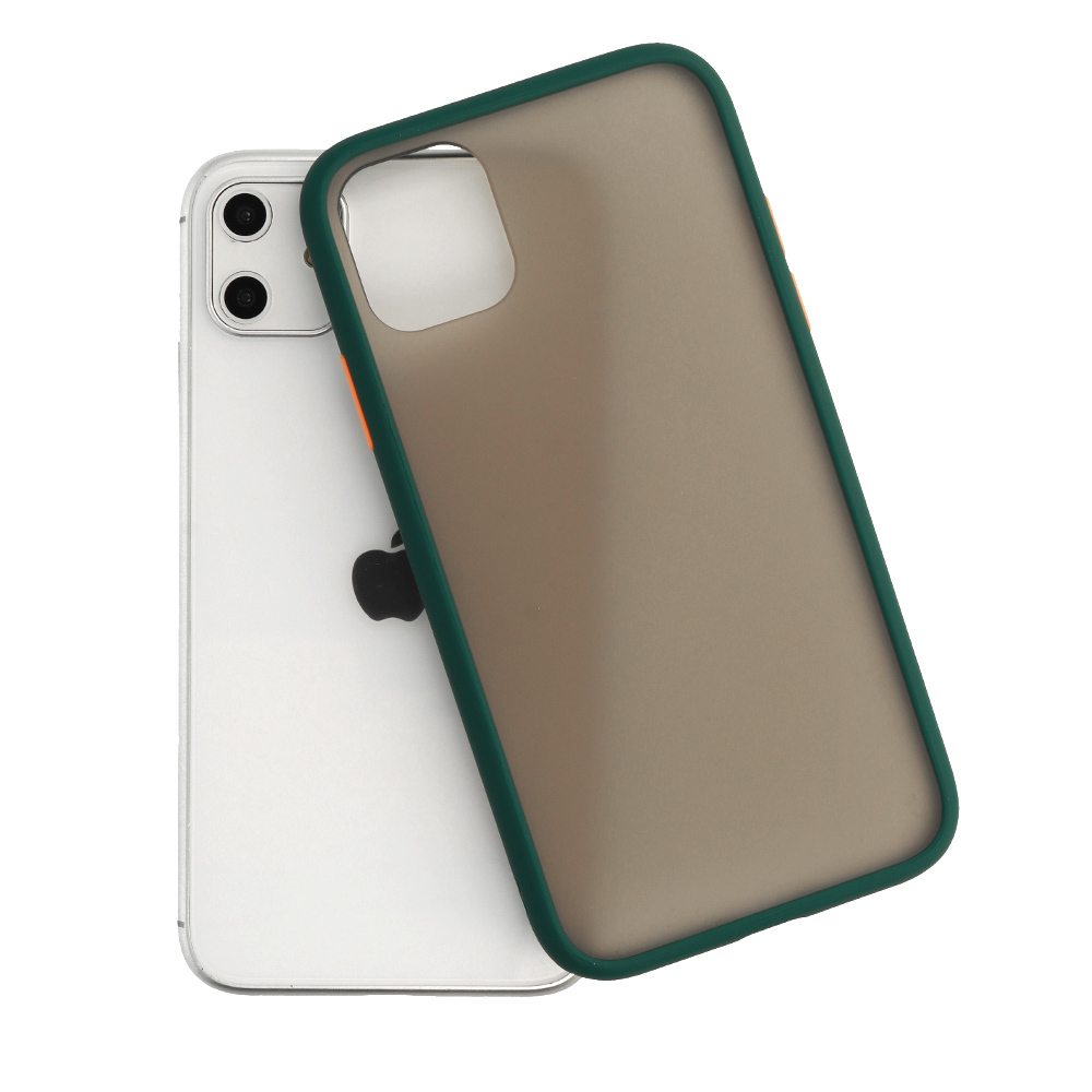 Pokrowiec Color Button zielony Apple iPhone 12 Mini / 4