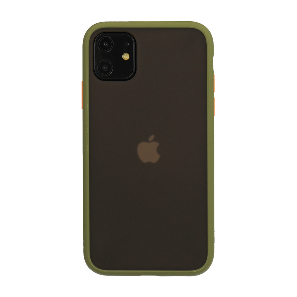Pokrowiec Color Button zielony Apple iPhone 12 Pro Max / 2