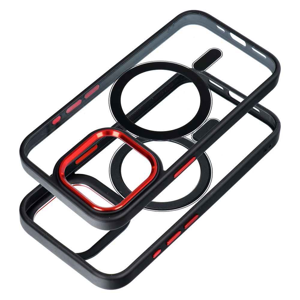 Pokrowiec Color Edge Mag Cover MagSafe czarno-czerwony Apple iPhone 15 Pro Max / 3