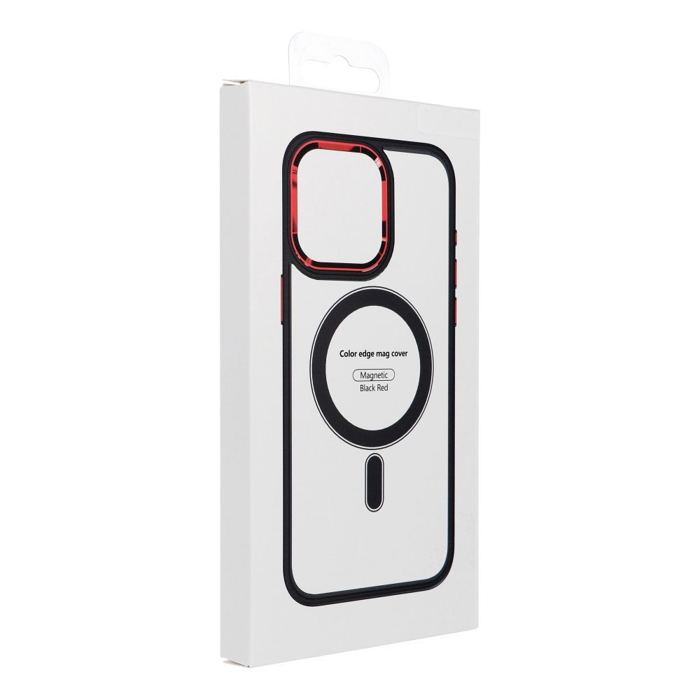 Pokrowiec Color Edge Mag Cover MagSafe czarno-czerwony Apple iPhone 17 Pro Max / 7 Pokrowiec Color Edge Mag Cover MagSafe czarno-czerwony Apple iPhone 17 Pro Max / 7