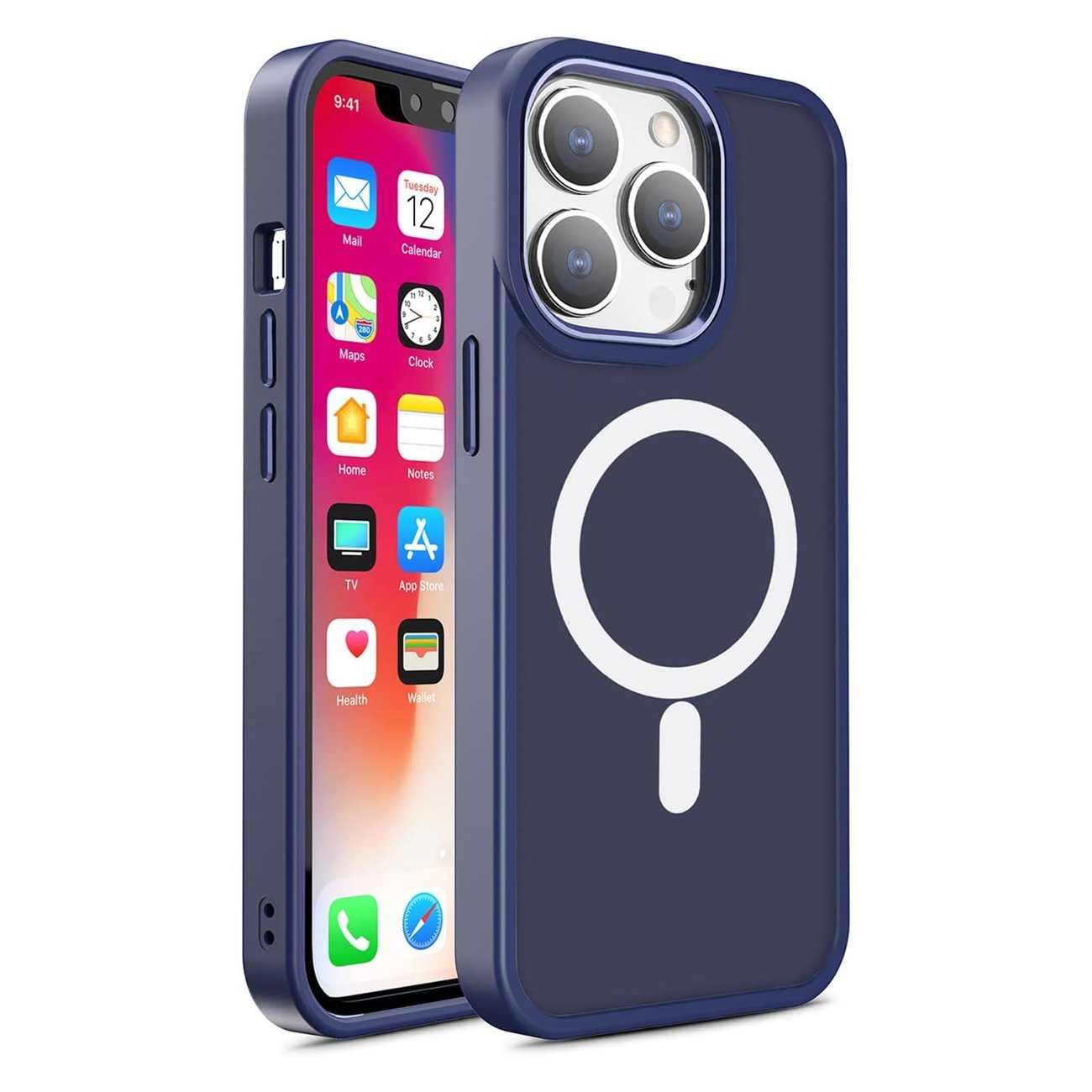 Pokrowiec Color Matte Case MagSafe niebieski Apple iPhone 13
