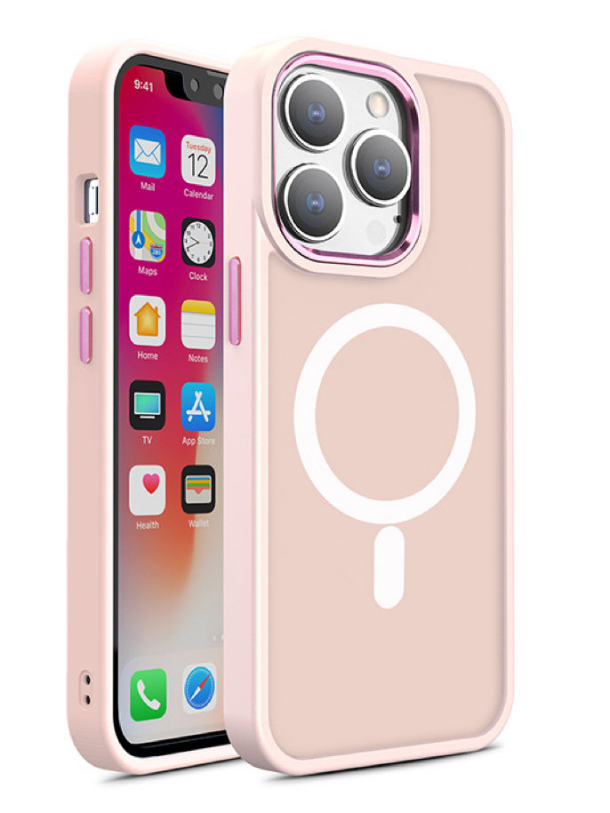 Pokrowiec Color Matte Case MagSafe rowy Apple iPhone 15 Pro