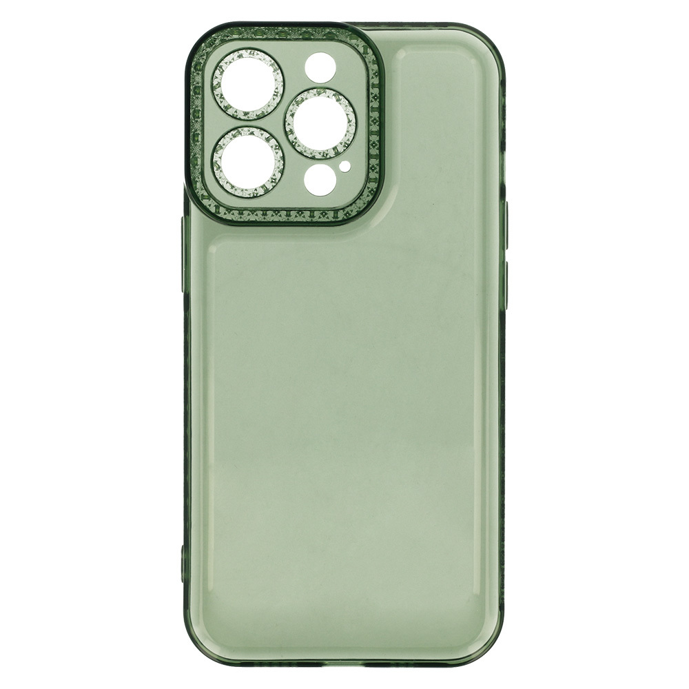 Pokrowiec Crystal Diamond 2mm Case zielony Apple iPhone 12 / 4